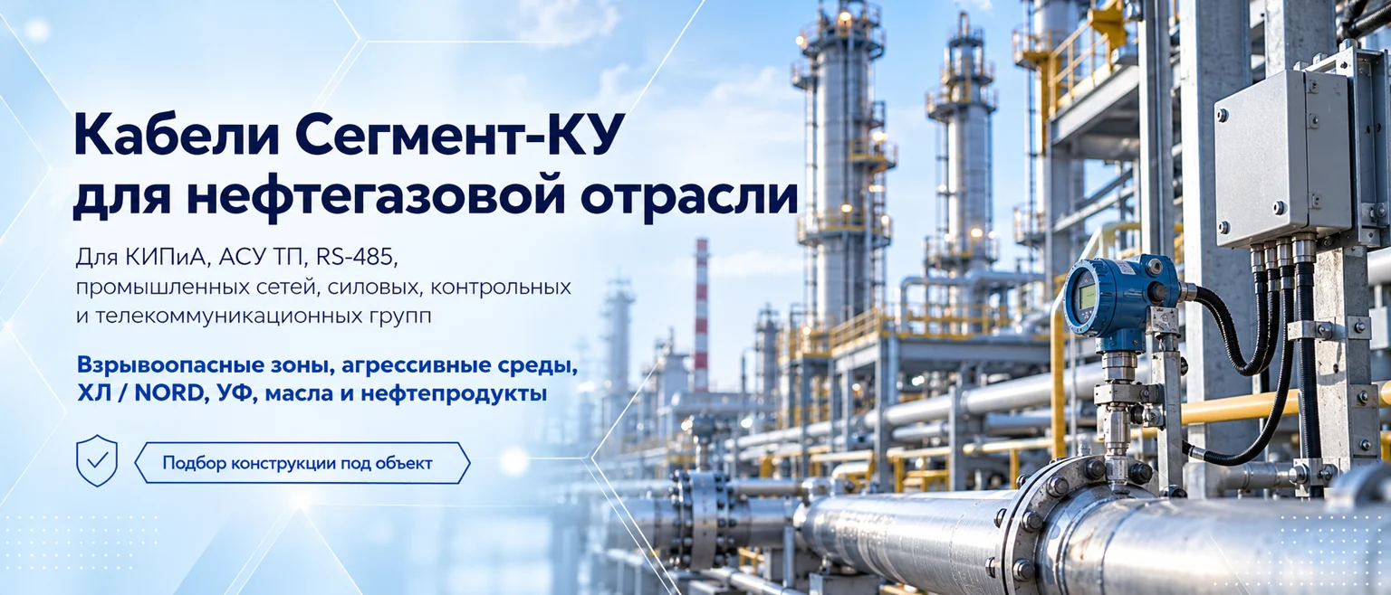 Кабели Сегмент-КУ для нефтегазовой отрасли